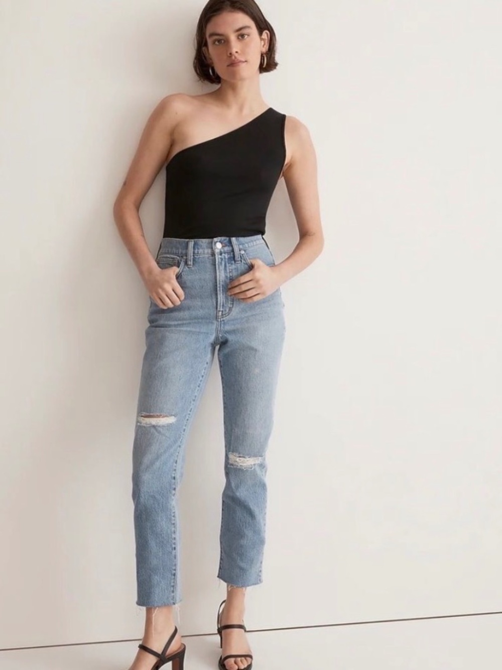 Madewell The Perfect Vintage Distressed Light Wash Denim Jean NWT SZ 27
